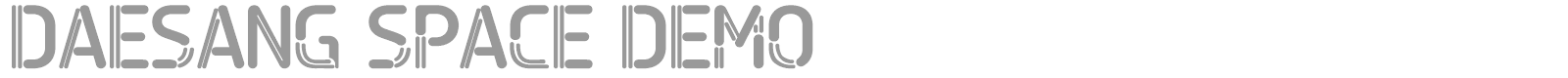 Daesang Space font preview